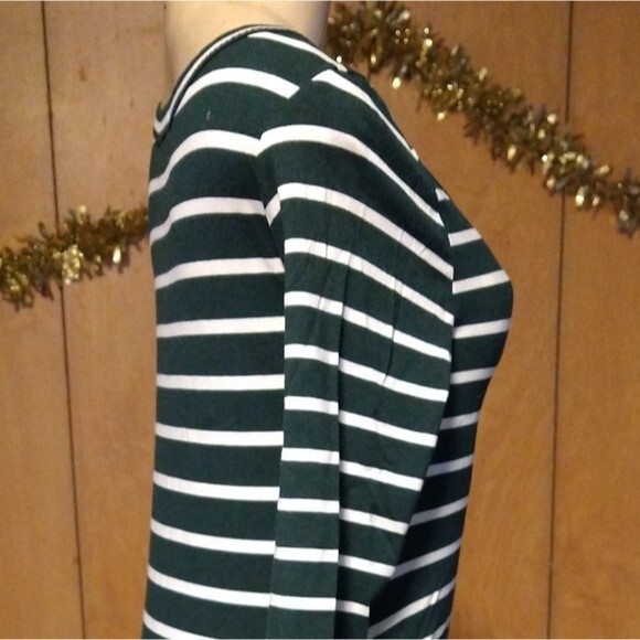 Green Shirt Dress With Slits - Picture 5 of 12